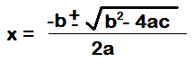 quadratic formula